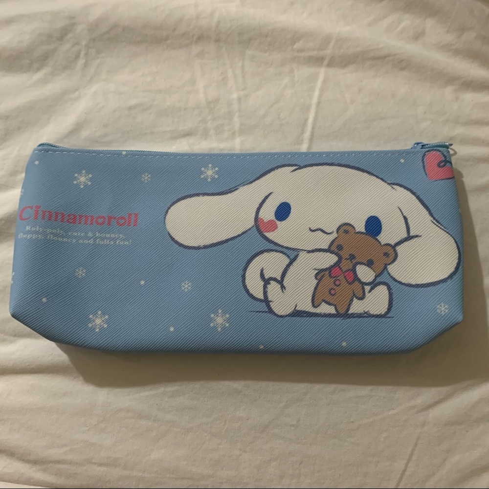 Cinnamoroll Blue Zip Pencil Bag